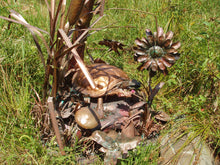 Load image into Gallery viewer, Handcrafted Large Copper Metal "Turtle and Friends" Sculpture