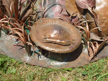Load image into Gallery viewer, Handcrafted Large Copper Metal "Turtle and Friends" Sculpture