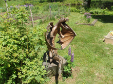 Load image into Gallery viewer, Handmade Large Copper Dragon Statue