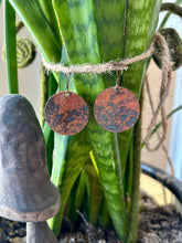 Load image into Gallery viewer, Leopard Print Patina Earrings