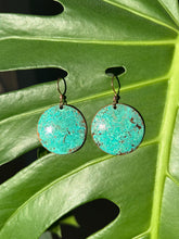 Load image into Gallery viewer, Light Green Patina Bowl Earrings