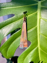 Load image into Gallery viewer, Blue Dipped Dangly Earrings