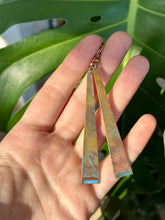 Load image into Gallery viewer, Blue Dipped Dangly Earrings