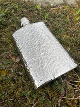 Load image into Gallery viewer, Hammered Silver Flask
