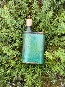 Green Flask with Cork