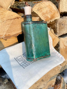 Green Flask with Cork