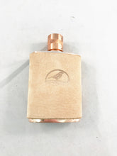 Load image into Gallery viewer, Copper flask, whiskey, Filson, leather, funnel