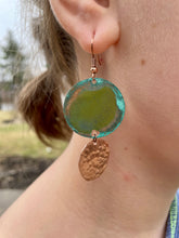 Load image into Gallery viewer, Green Sea Sun Earrings(2 options)