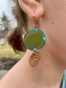 Green Sea Sun Earrings(2 options)