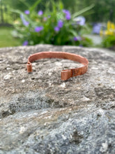 Load image into Gallery viewer, Hammered Copper Bangle Bracelet | Personalized Engraving Available