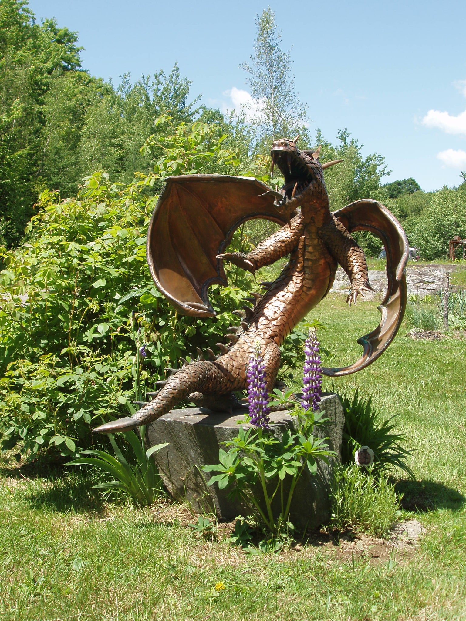 Large Hand-Carved Dragon Statue - Intricate Copper Sculpture, Shop Large Hand-Carved Dragon Statue - Intricate Copper Sculpture, Shop