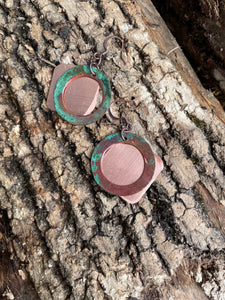 Patina Earrings with Copper(3 options)