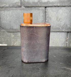 Black Leather Flask
