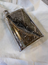 Load image into Gallery viewer, Silver Plated and Hand Carved Flask