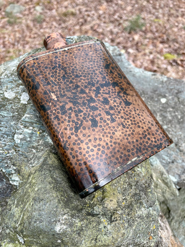 Brown Dotted Flask